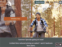 Tablet Screenshot of livethemillcreekapts.com